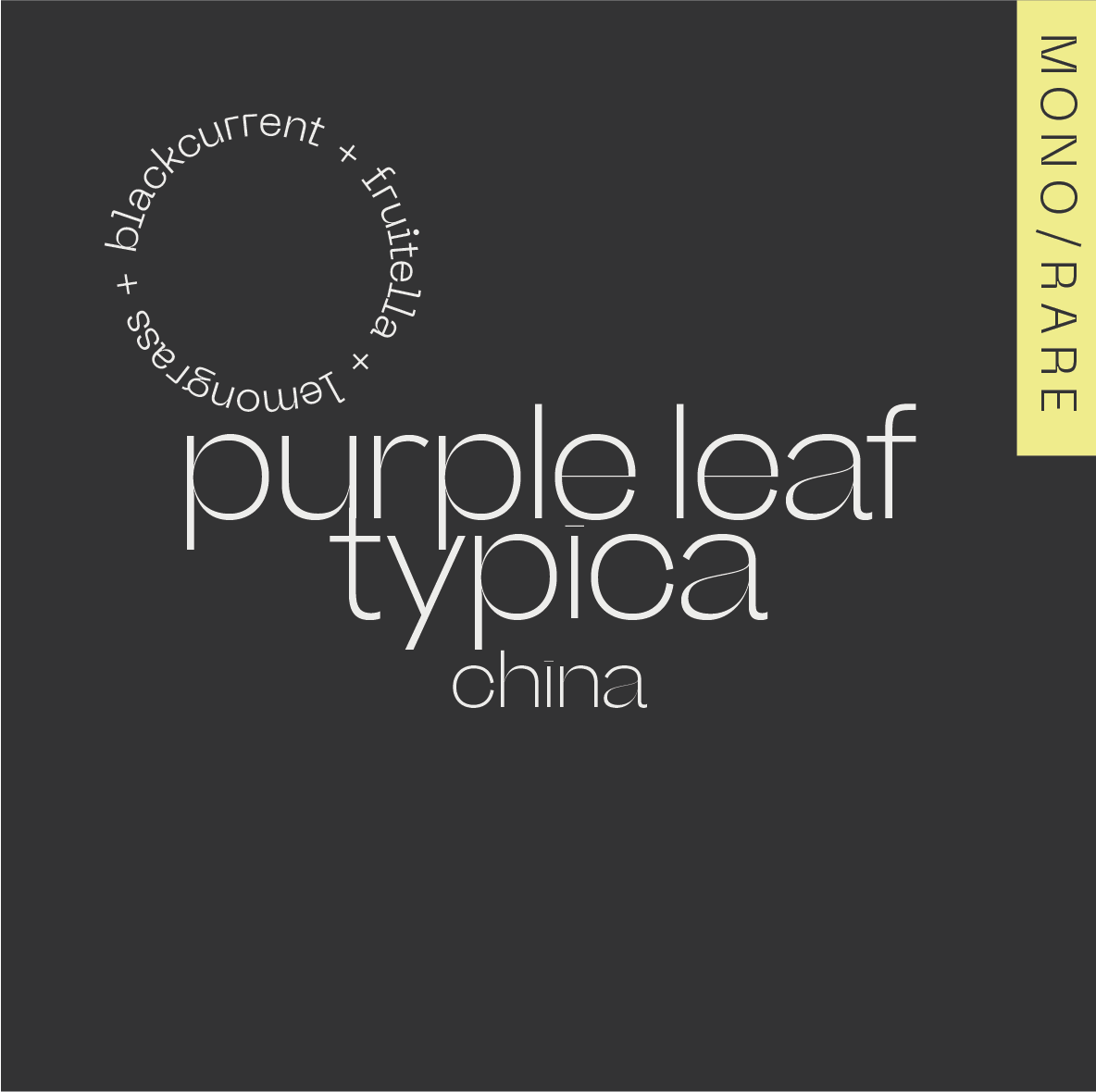 PURPLE LEAF TYPICA China — Yunnan from A Matter of Concrete