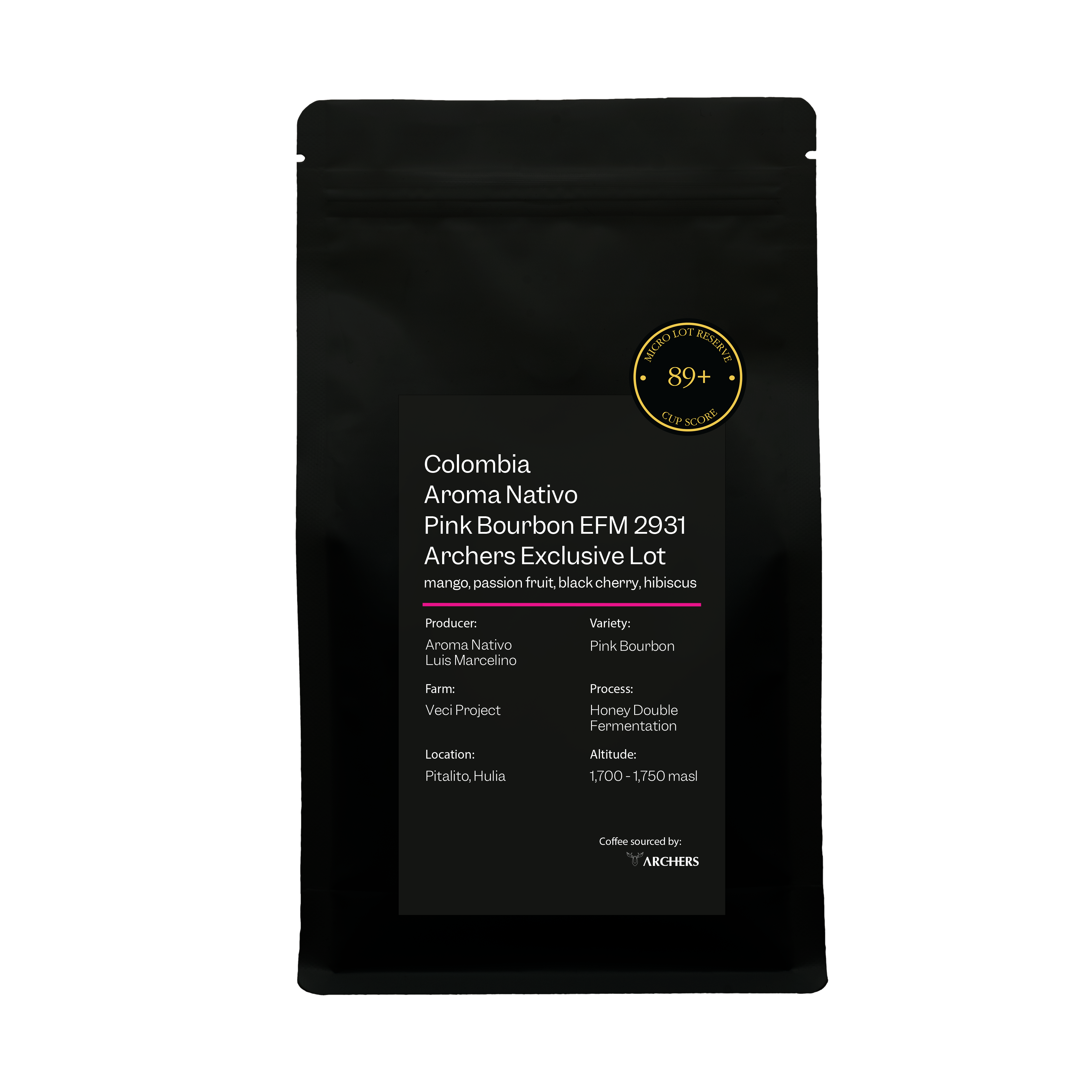 Aroma Nativo Pink Bourbon 2931 EFM from Archers Coffee