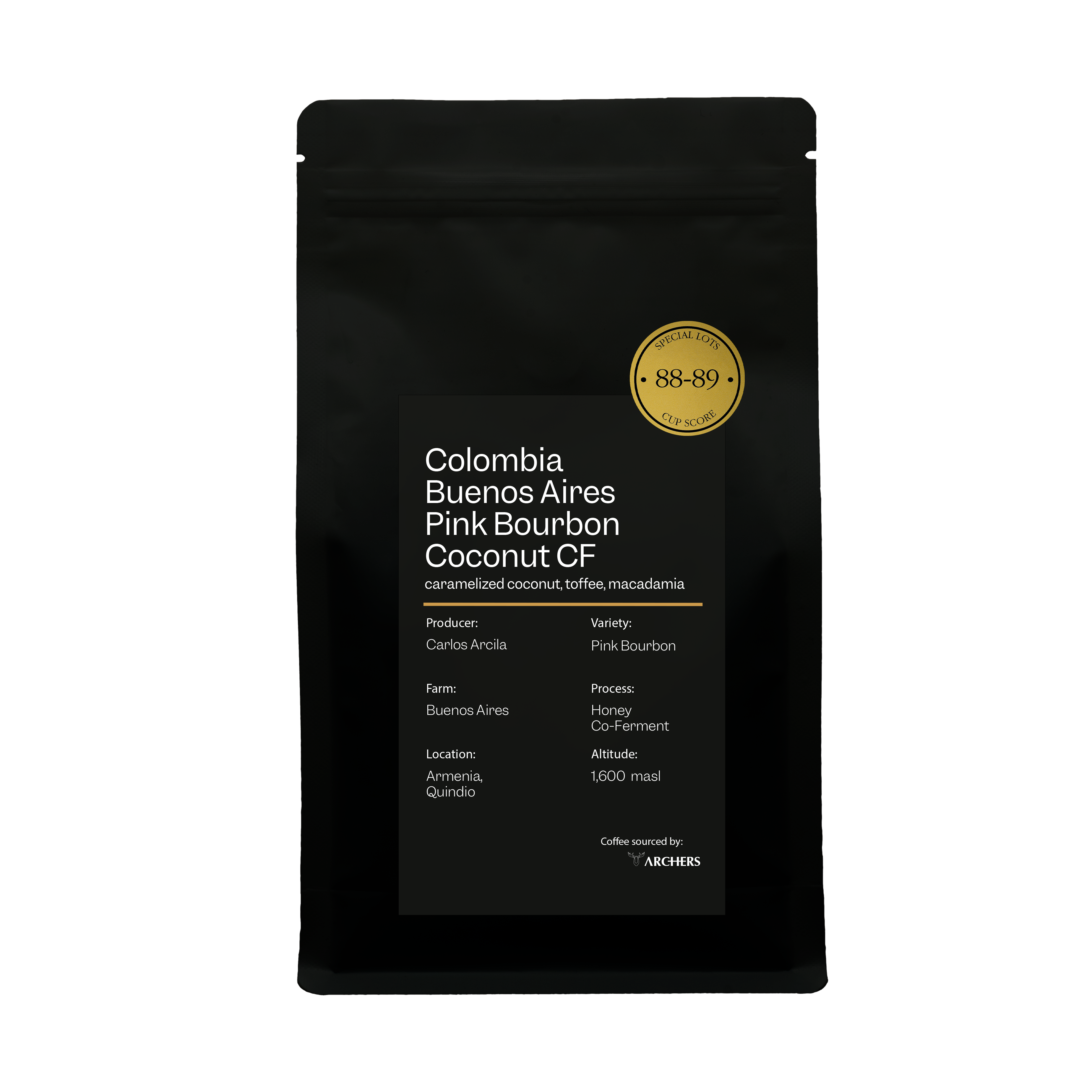 Colombia - Buenos Aires Pink Bourbon Coconut CF from Archers Coffee