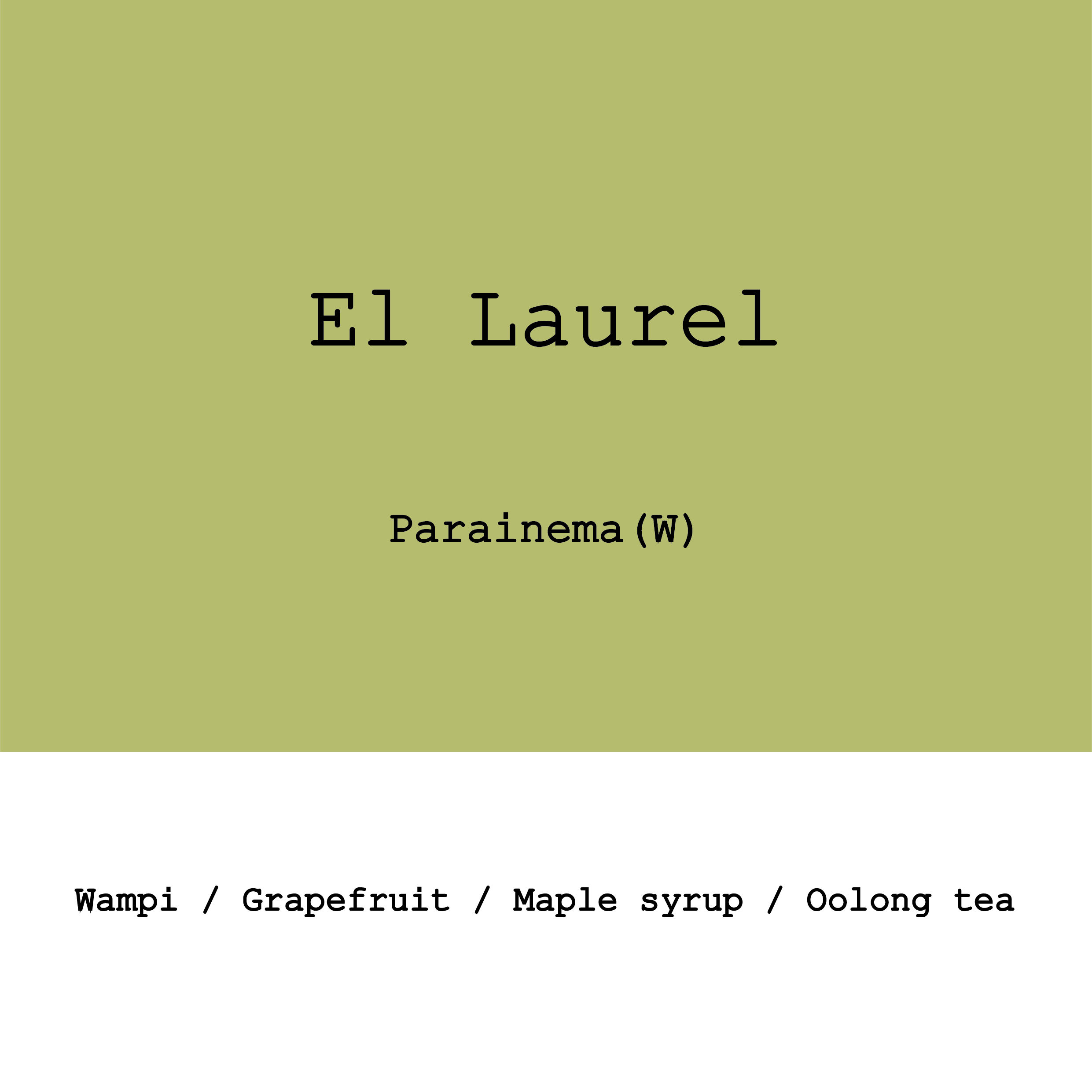 Honduras El Laurel Parainema Washed from Goût and Co