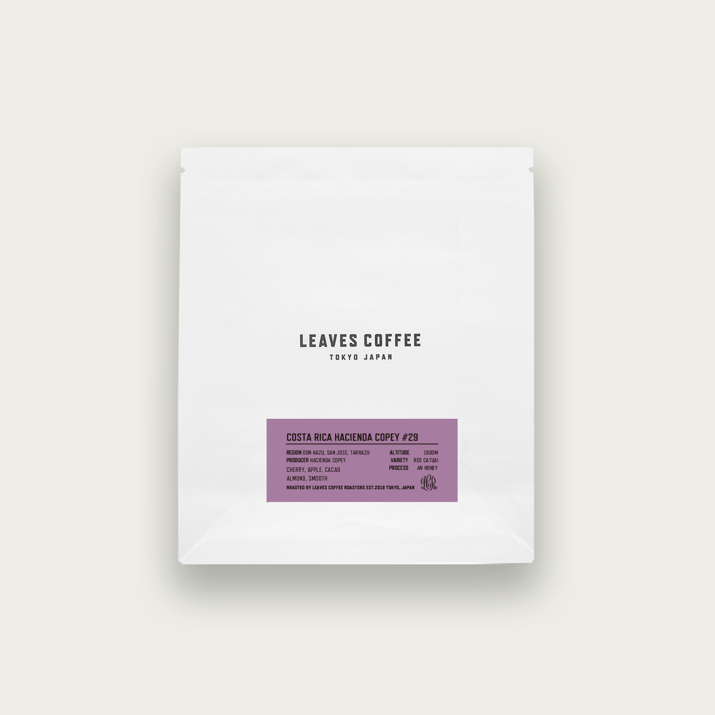 Costa Rica Hacienda Copey #29 from Leaves Coffee Roasters