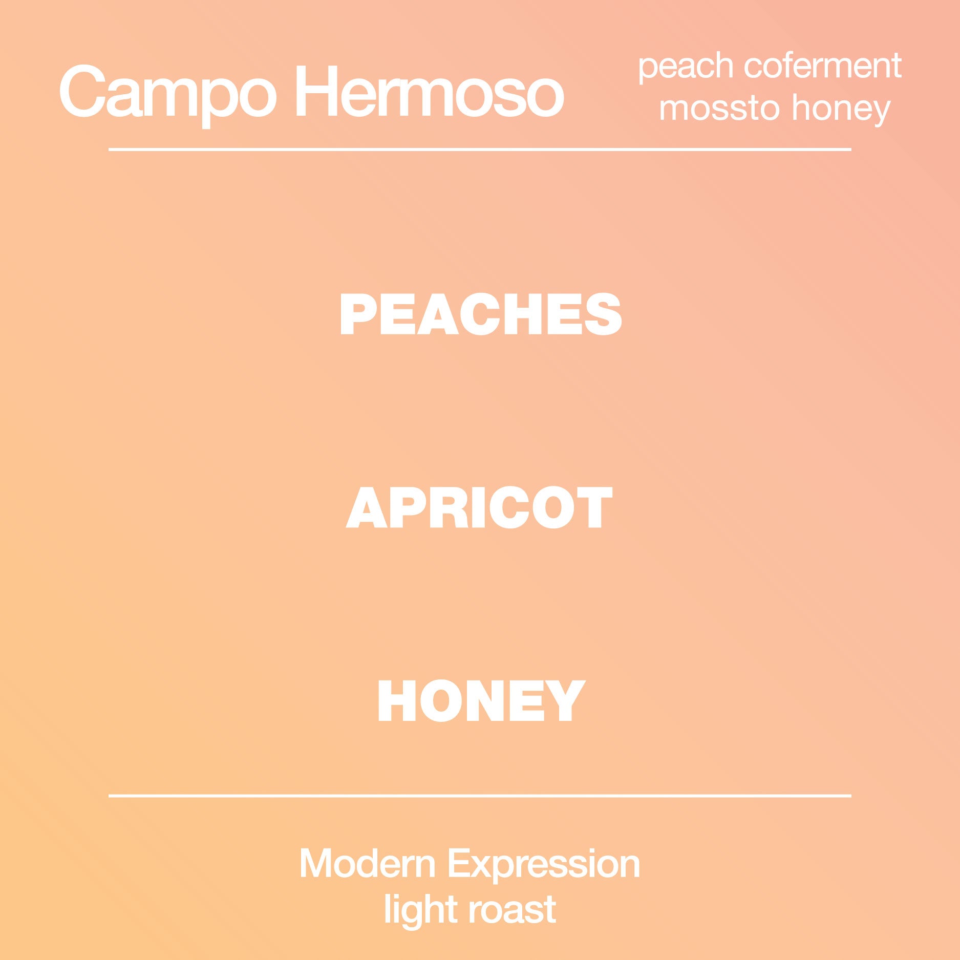 Peach Co-Ferment from Modcup Coffee