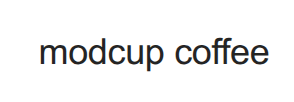 Modcup Coffee Logo