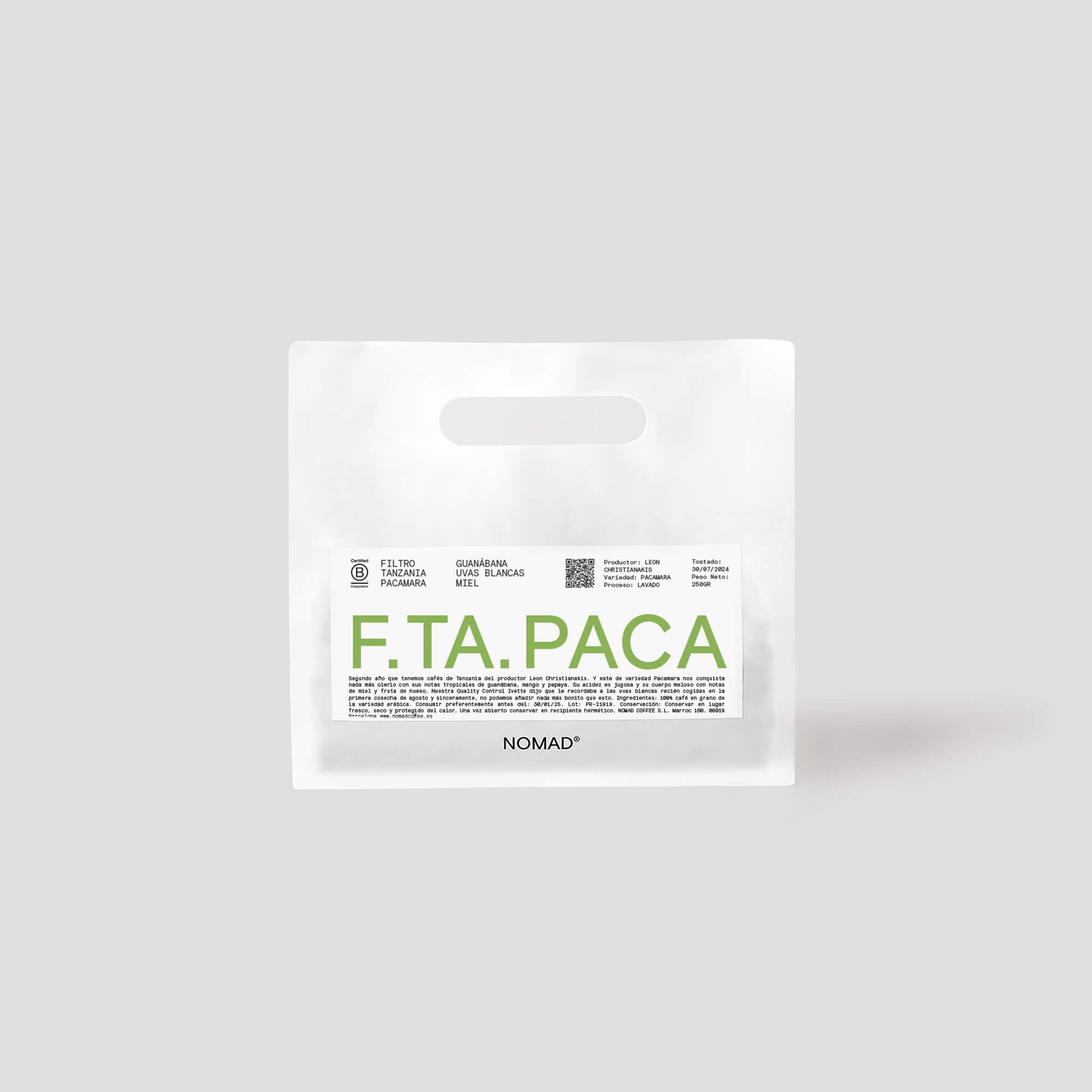 Acacia Hills Pacamara from Nomad Coffee