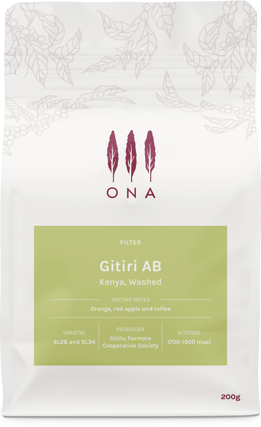 Gitiri AB, Kenya, Washed from Ona Coffee