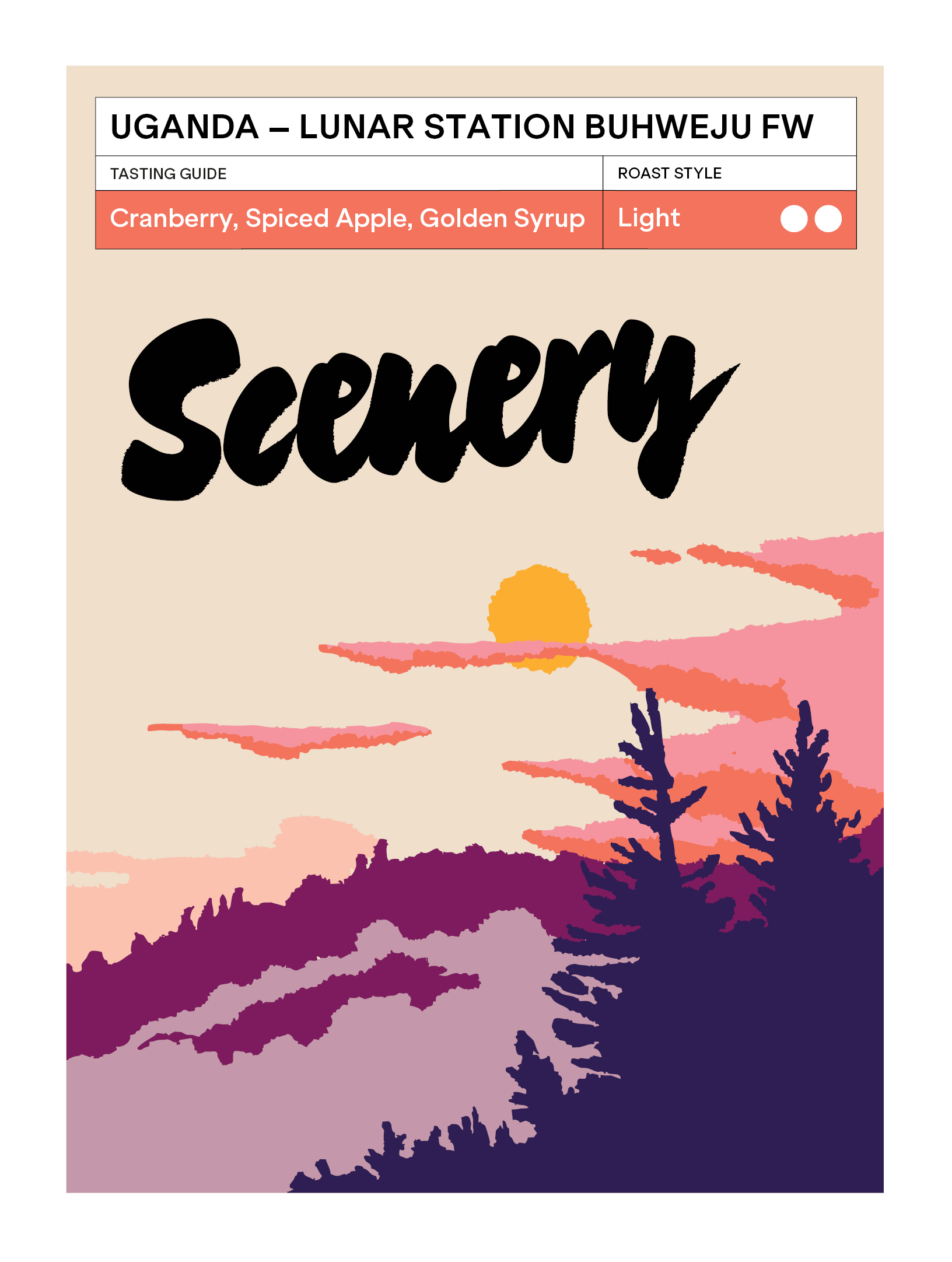 Uganda - Lunar Station Buhweju FW A1 from Scenery Coffee