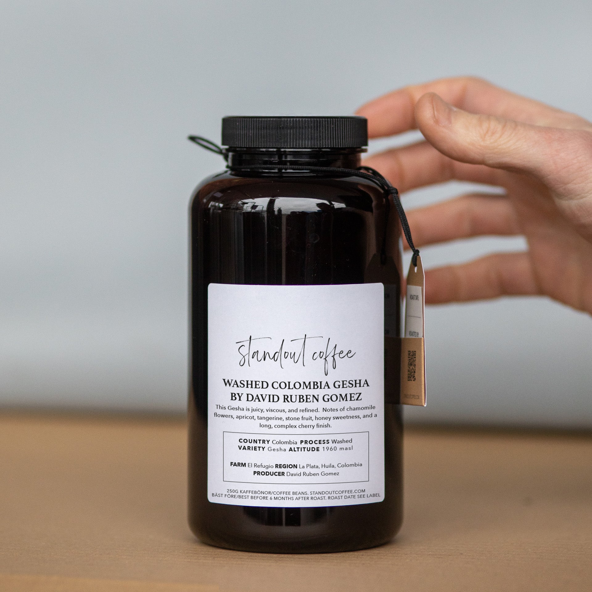 Washed Gesha – David Ruben Gomez, Colombia from Standout Coffee AB
