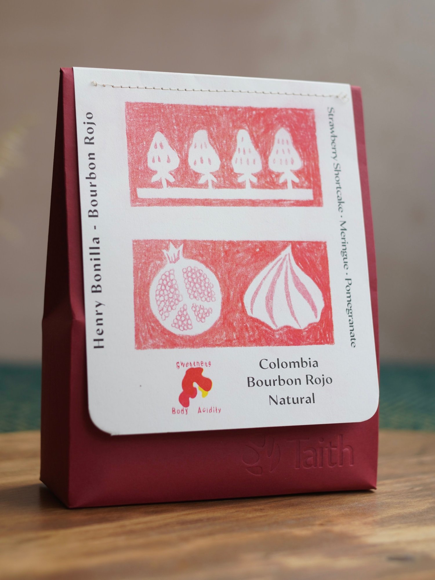 Henry Bonilla Bourbon Rojo Natural from Taith Coffee