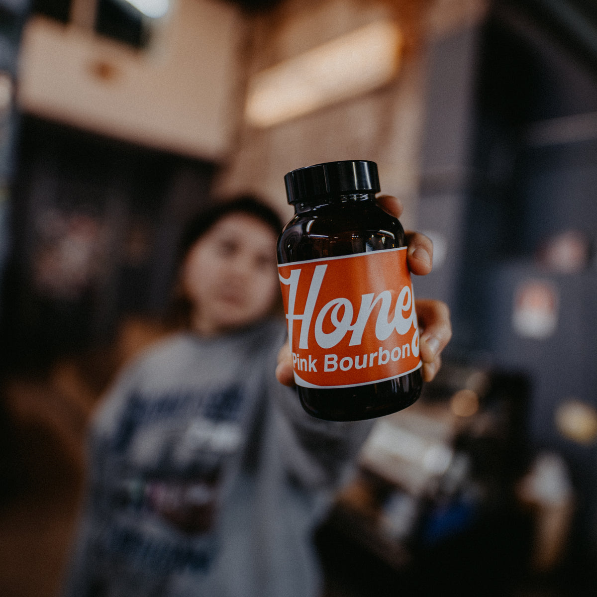 Pink Bourbon Honey from Taller Café