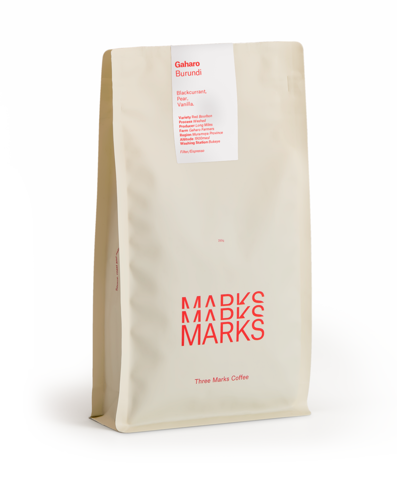 Burundi - Gaharo from Three Marks Coffee